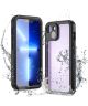 SBG iPhone 14 Plus Waterdicht Hoesje Schokbestendig Transparant/Zwart