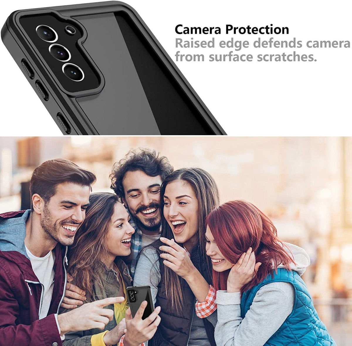SBG Samsung Galaxy S21 Waterdicht Hoesje Schokbestendig Zwart afbeelding 9