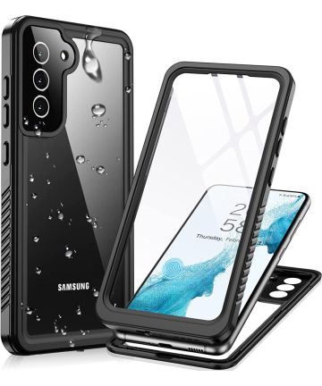 SBG Samsung Galaxy S22 Plus Waterdicht Hoesje Schokbestendig Zwart Hoesjes