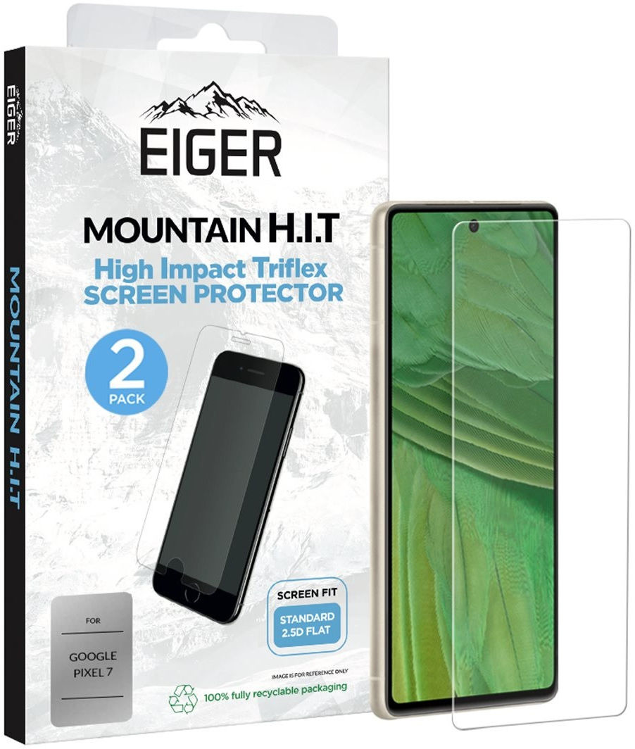 Eiger Google Pixel 7 Display Folie Screen Protector (2-Pack) afbeelding 1