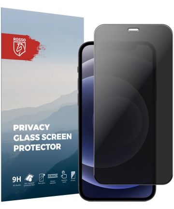 Rosso iPhone 12 / 12 Pro 9H Tempered Glass Screen Protector Privacy Screen Protectors