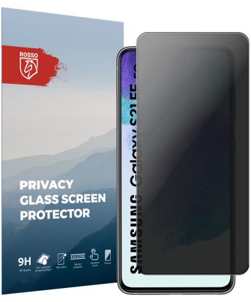 Rosso Samsung Galaxy S21 FE 9H Tempered Glass Screen Protector Privacy Screen Protectors