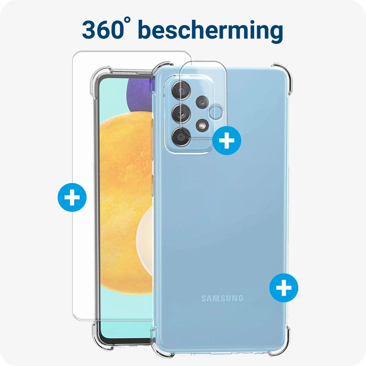 Samsung Galaxy A52 / A52s Hoesje + Screen Protector + Camera Protector afbeelding 3