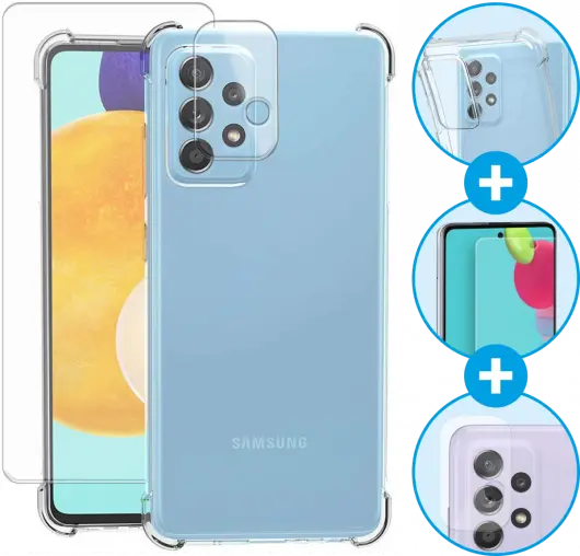 Samsung Galaxy A52 / A52s Hoesje + Screen Protector + Camera Protector afbeelding 1