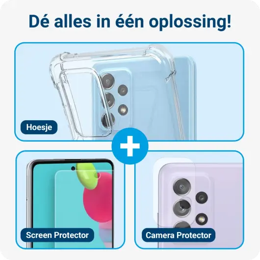 Samsung Galaxy A52 / A52s Hoesje + Screen Protector + Camera Protector afbeelding 2