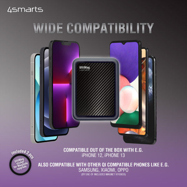 4smarts UltiMag Lucid Compacte MagSafe Powerbank 5.000 mAh Zwart afbeelding 10