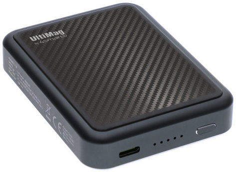 4smarts UltiMag Lucid Compacte MagSafe Powerbank 5.000 mAh Zwart afbeelding 1