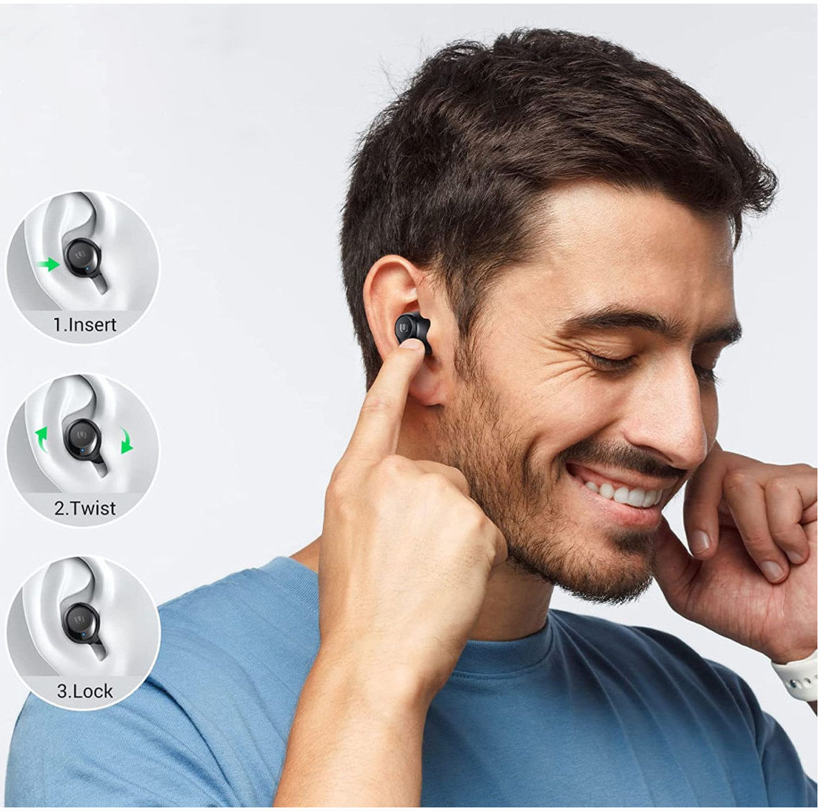 UGREEN HiTune True Wireless Stereo Bluetooth 5.0 Earbuds Zwart afbeelding 13