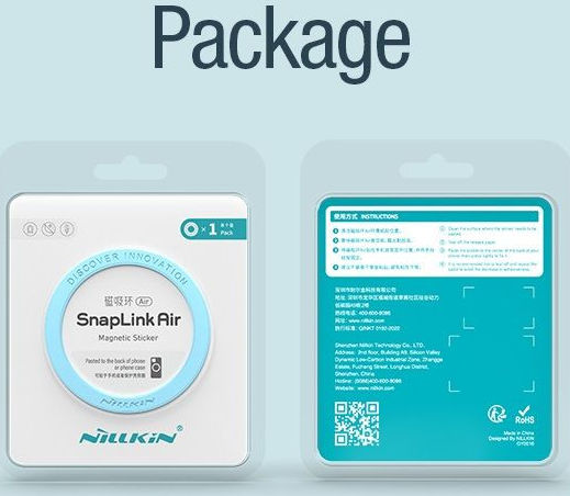 Nillkin SnapLink Air MagSafe Sticker voor Telefoonhoesjes Wit afbeelding 16