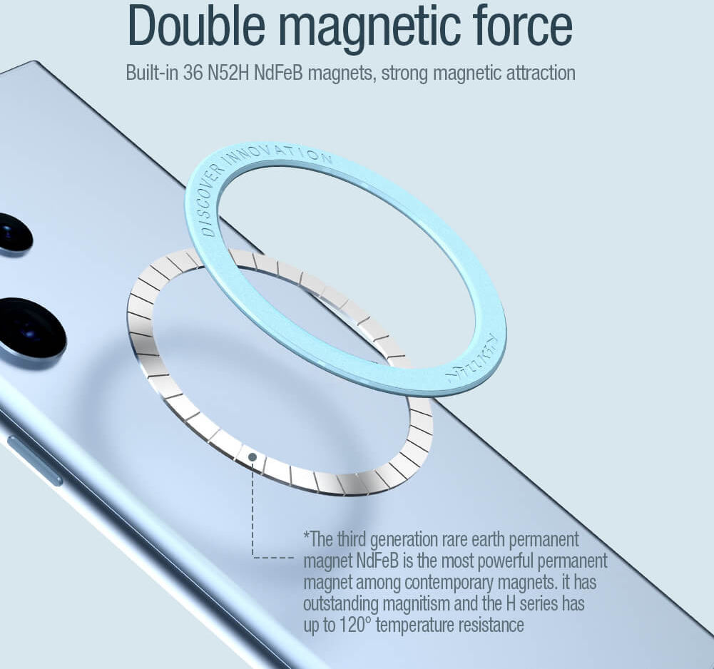 Nillkin SnapLink Air MagSafe Sticker voor Telefoonhoesjes Paars afbeelding 4
