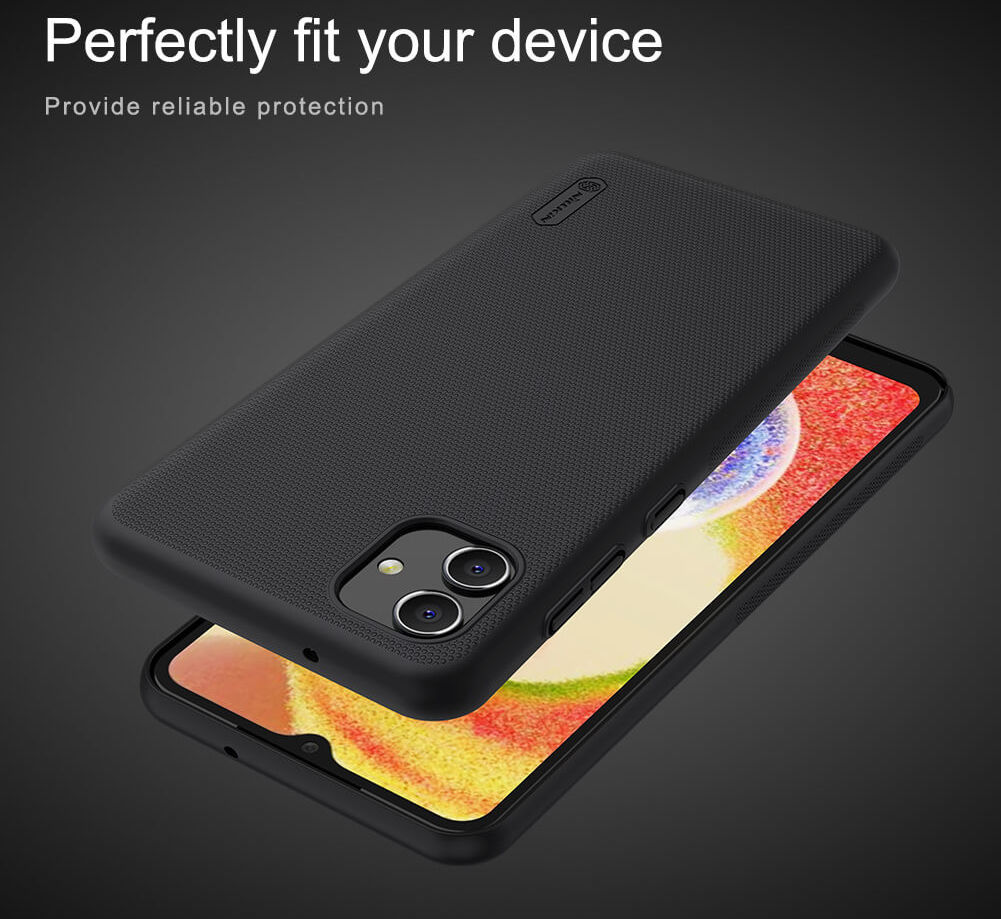 Nillkin Super Frosted Shield Samsung Galaxy A04 Hoesje Zwart afbeelding 8
