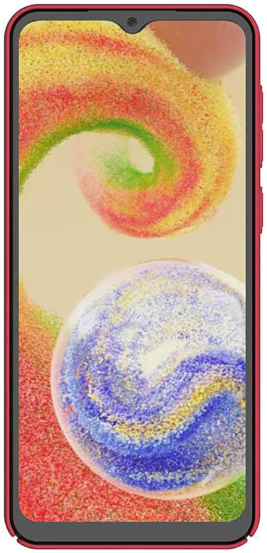 Nillkin Super Frosted Shield Samsung Galaxy A04 Hoesje Rood afbeelding 10