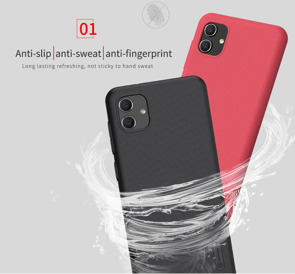 Nillkin Super Frosted Shield Samsung Galaxy A04 Hoesje Wit afbeelding 5