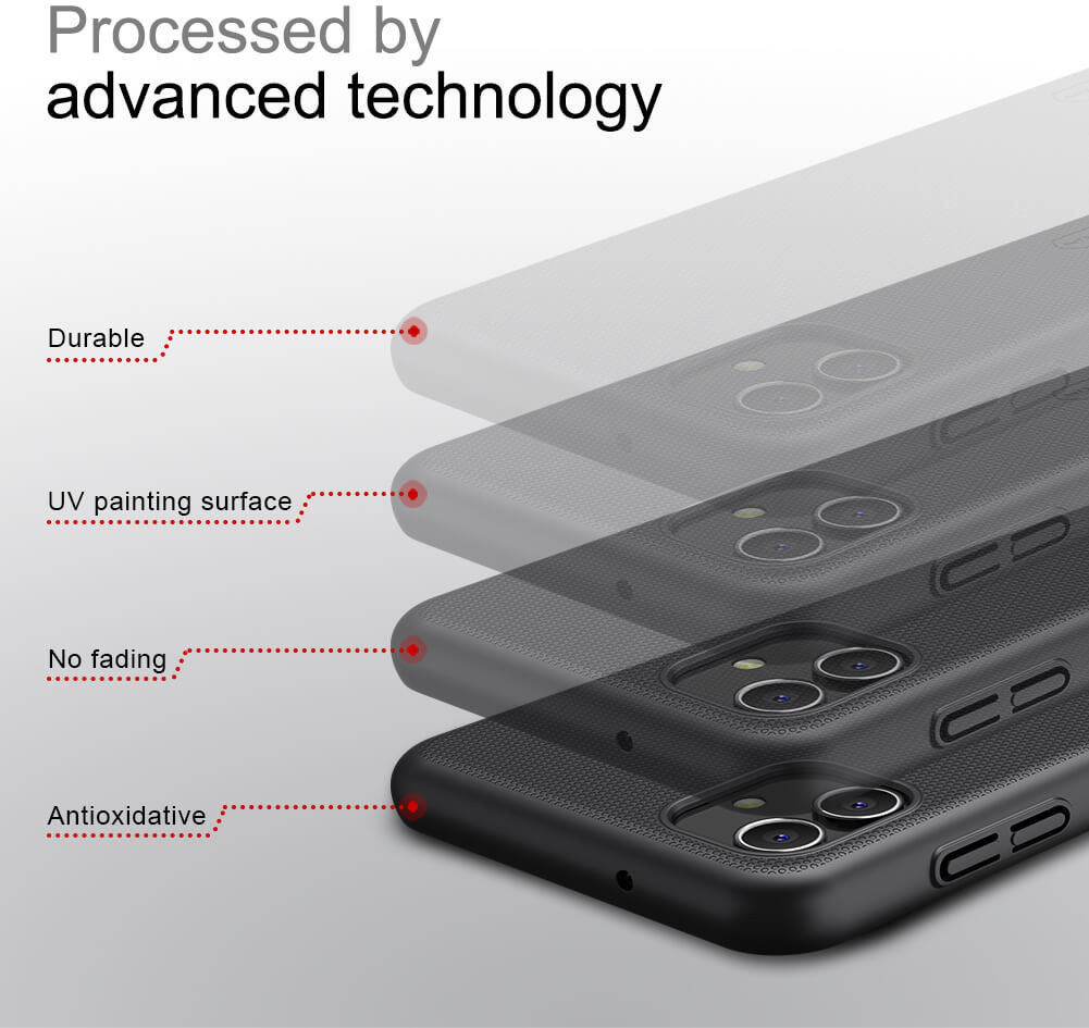 Nillkin Super Frosted Shield Samsung Galaxy A04 Hoesje Wit afbeelding 3