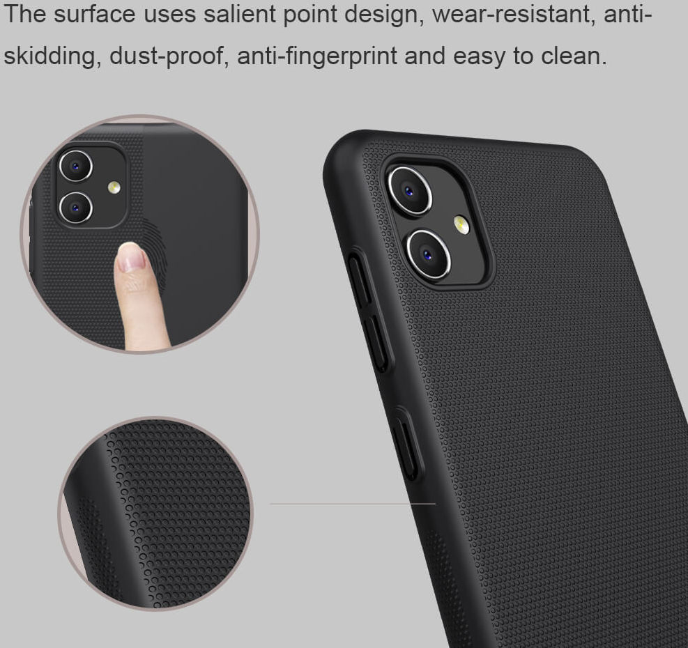 Nillkin Super Frosted Shield Samsung Galaxy A04 Hoesje Wit afbeelding 4