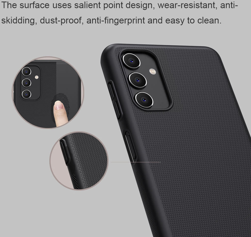 Nillkin Super Frosted Shield Samsung Galaxy A04s Hoesje Zwart afbeelding 2