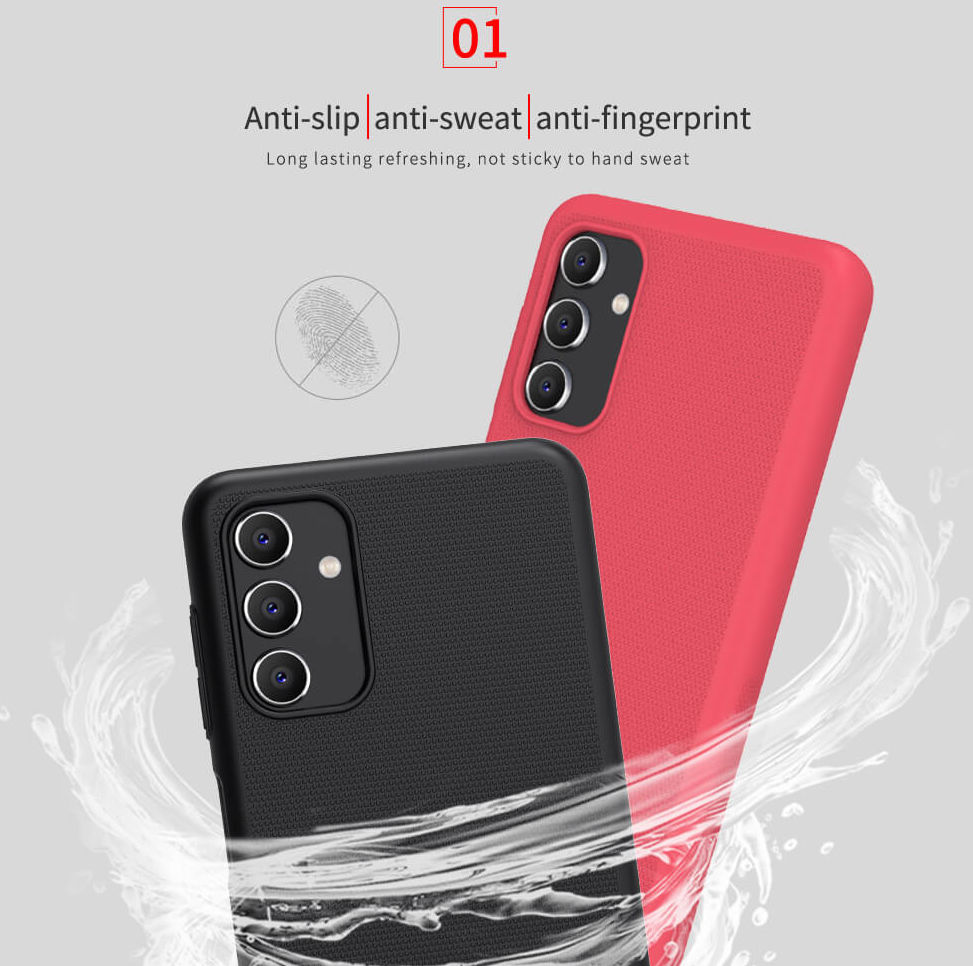 Nillkin Super Frosted Shield Samsung Galaxy A04s Hoesje Zwart afbeelding 13