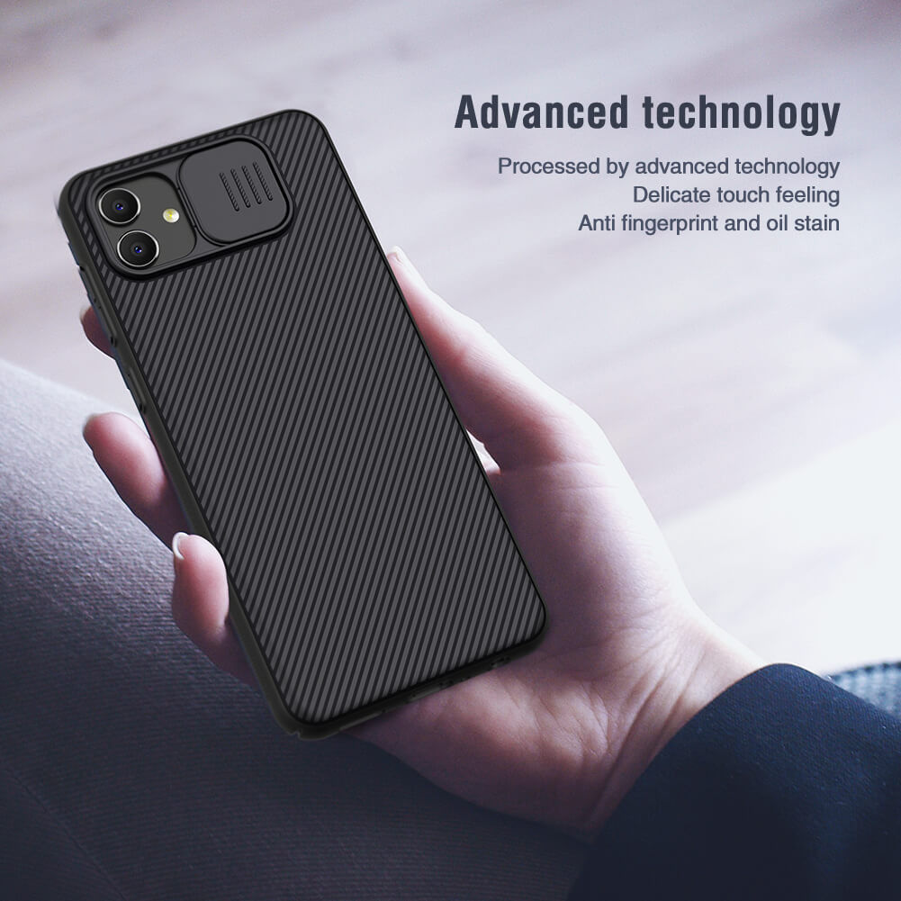 Nillkin CamShield Samsung Galaxy A04 Hoesje met Camera Slider Zwart afbeelding 9