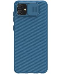 Nillkin CamShield Samsung Galaxy A04 Hoesje met Camera Slider Blauw