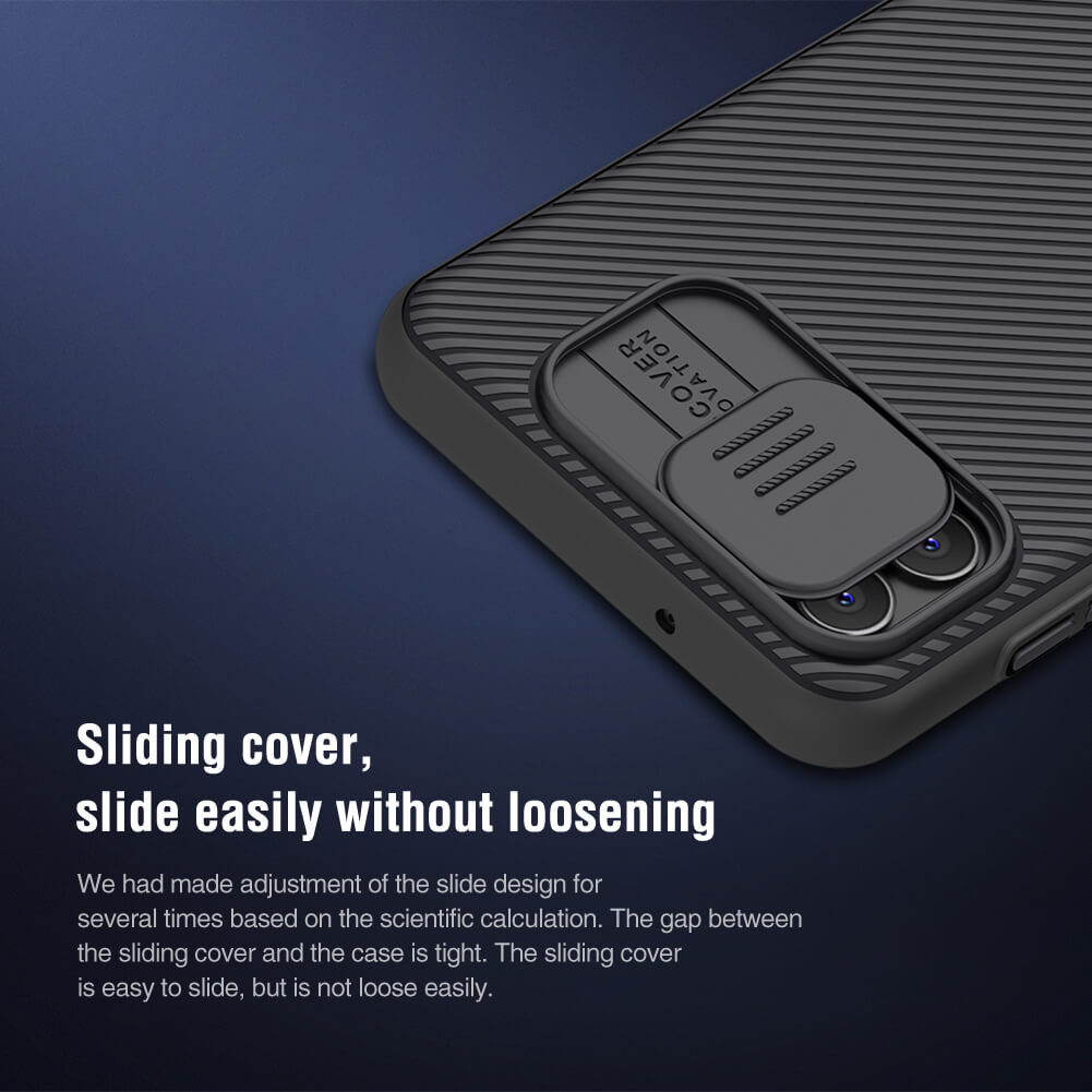 Nillkin CamShield Samsung Galaxy A04 Hoesje met Camera Slider Blauw afbeelding 6
