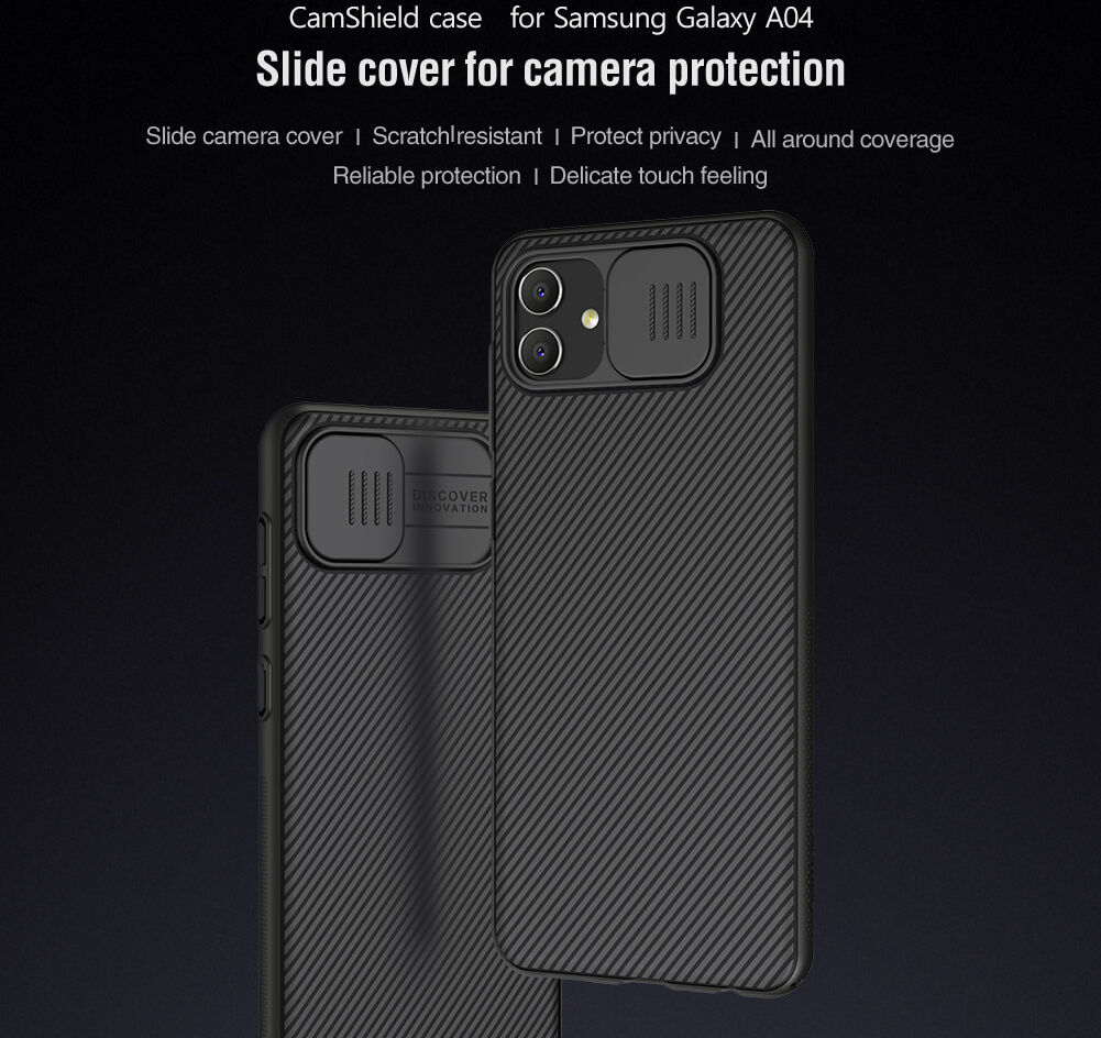 Nillkin CamShield Samsung Galaxy A04 Hoesje met Camera Slider Blauw afbeelding 5