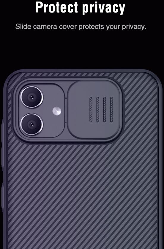 Nillkin CamShield Samsung Galaxy A04 Hoesje met Camera Slider Blauw afbeelding 4