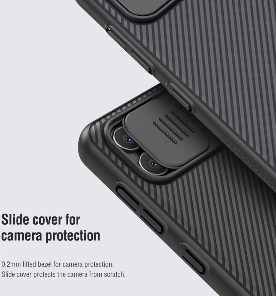 Nillkin CamShield Samsung Galaxy A04 Hoesje met Camera Slider Blauw afbeelding 8