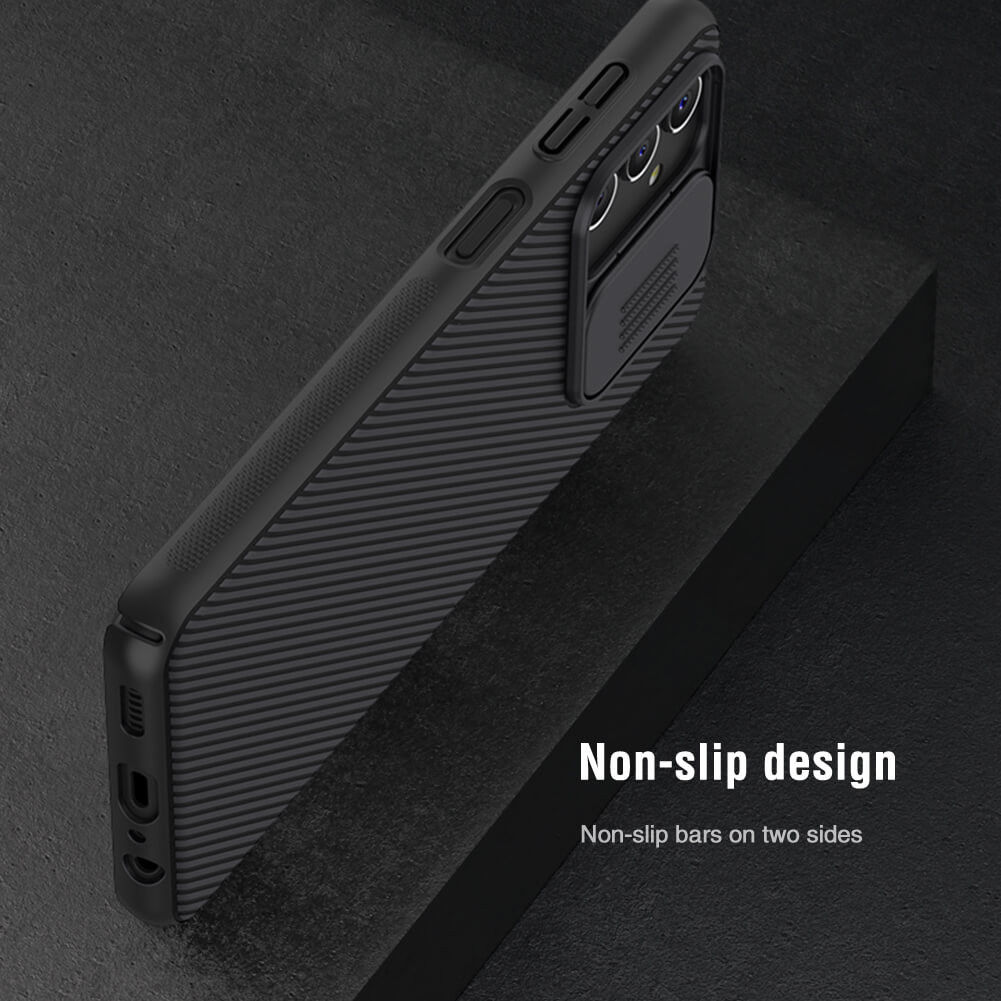 Nillkin CamShield Samsung Galaxy A04s Hoesje met Camera Slider Zwart afbeelding 2