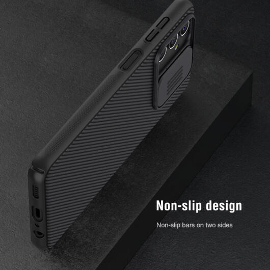 Nillkin CamShield Samsung Galaxy A04s Hoesje met Camera Slider Zwart afbeelding 2