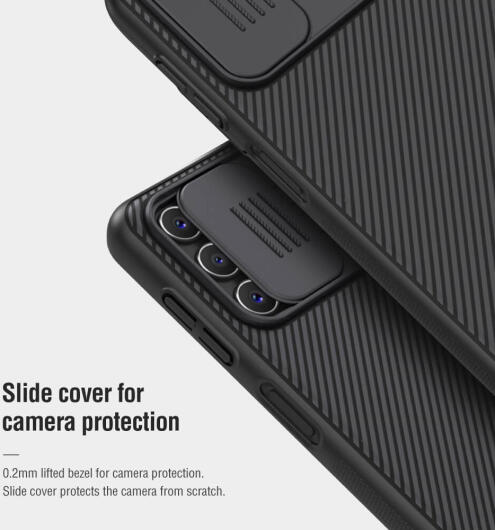 Nillkin CamShield Samsung Galaxy A04s Hoesje met Camera Slider Zwart afbeelding 4