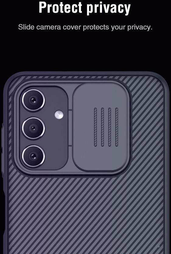Nillkin CamShield Samsung Galaxy A04s Hoesje met Camera Slider Blauw afbeelding 4