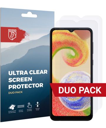 Rosso Samsung Galaxy A04 Ultra Clear Screen Protector Duo Pack Screen Protectors