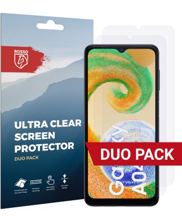 Rosso Samsung Galaxy A04s Ultra Clear Screen Protector Duo Pack Screen Protectors