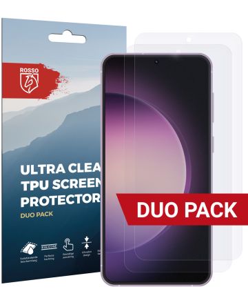 Rosso Samsung Galaxy S23 Plus Screen Protector Ultra Clear Duo Pack Screen Protectors
