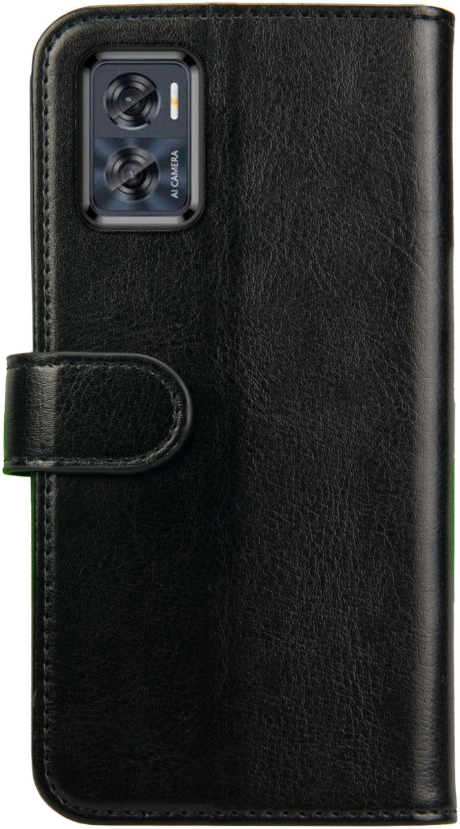 Rosso Element Motorola Moto E22/E22i Hoesje Book Cover Wallet Zwart afbeelding 2