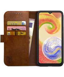 Rosso Element Samsung Galaxy A04 Hoesje Book Cover Wallet Bruin