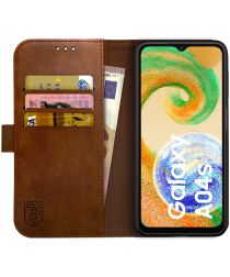 Rosso Element Samsung Galaxy A04s Hoesje Book Cover Wallet Bruin