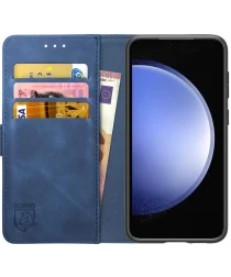 Rosso Element Samsung Galaxy S23 Hoesje Book Cover Wallet Blauw afbeelding