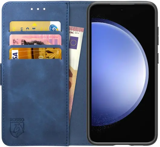 Rosso Element Samsung Galaxy S23 Hoesje Book Cover Wallet Blauw afbeelding 1