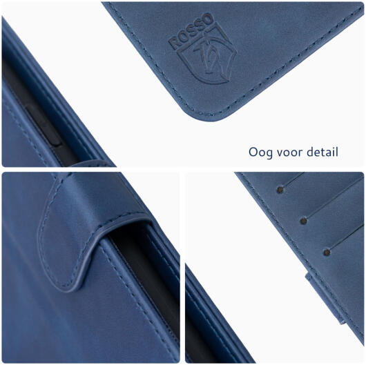 Rosso Element Samsung Galaxy S23 Hoesje Book Cover Wallet Blauw afbeelding 4