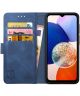 Rosso Element Samsung Galaxy A14 Hoesje Book Cover Wallet Blauw