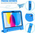 Apple iPad 11 (2025) / 10.9 (2022) Kinder Tablethoes met Handvat Blauw afbeelding 10