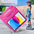 Apple iPad 11 (2025) / 10.9 (2022) Kinder Tablethoes met Handvat Roze afbeelding 6