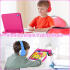 Apple iPad 11 (2025) / 10.9 (2022) Kinder Tablethoes met Handvat Roze afbeelding 7