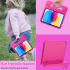 Apple iPad 11 (2025) / 10.9 (2022) Kinder Tablethoes met Handvat Roze afbeelding 8