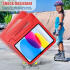 Apple iPad 11 (2025) / 10.9 (2022) Kinder Tablethoes met Handvat Rood afbeelding 6
