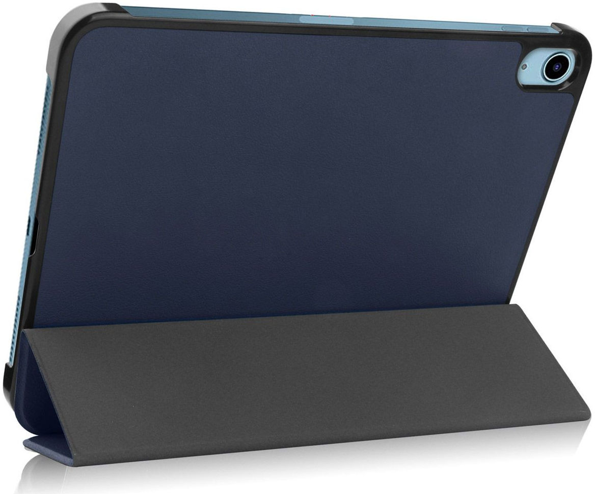 Apple iPad 11 (2025) / 10.9 (2022) Hoes Tri-Fold Book Case Blauw afbeelding 11