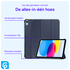 Apple iPad 11 (2025) / 10.9 (2022) Hoes Tri-Fold Book Case Blauw afbeelding 3