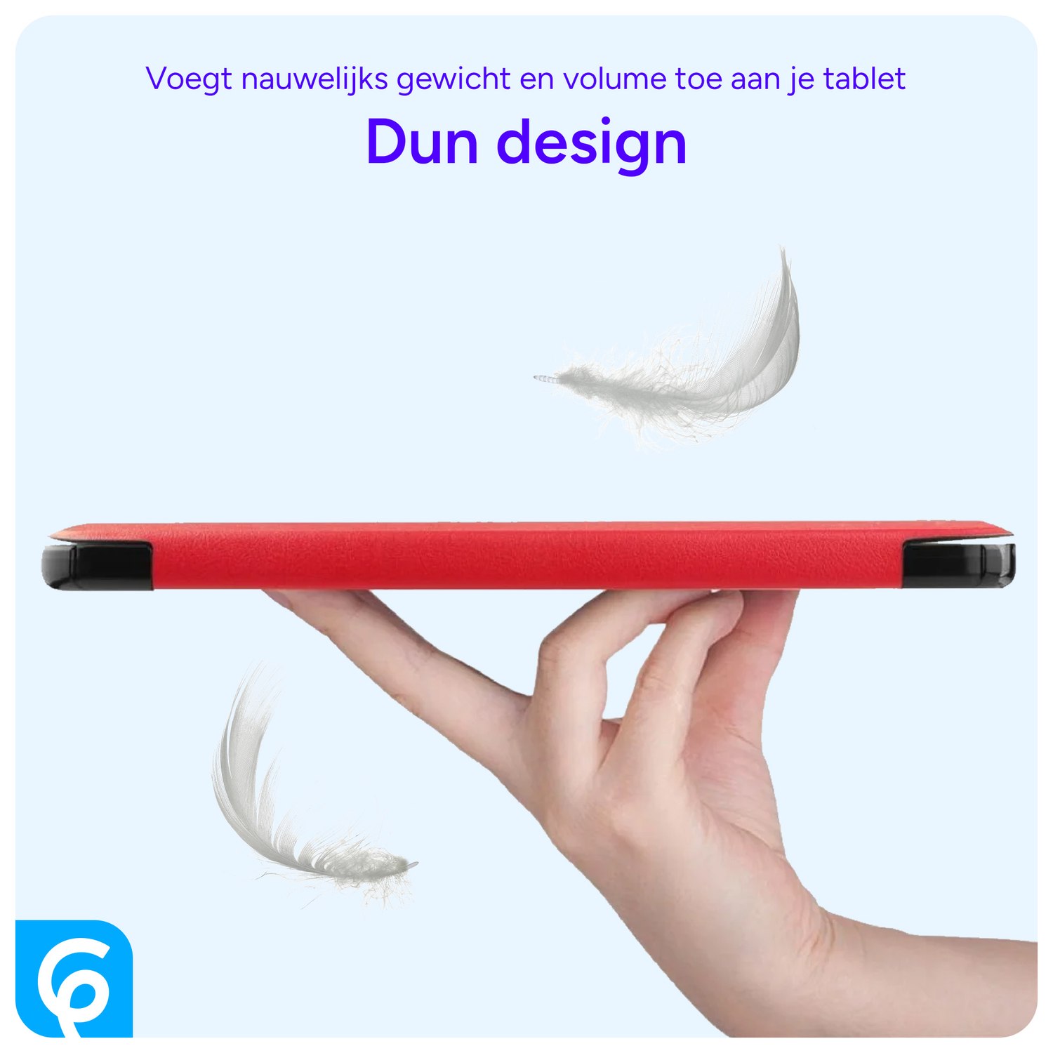 Apple iPad 11 (2025) / 10.9 (2022) Hoes Tri-Fold Book Case Rood afbeelding 6