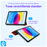 Apple iPad 11 (2025) / 10.9 (2022) Hoes Tri-Fold Book Case Rood afbeelding 5